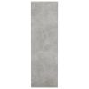 Book Cabinet Concrete Gray 38.6"x11.8"x38.6" Engineered Wood