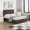 Upholstered Platform Bed with Underneath Storage; Full Size