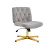 COOLMORE Home Office Desk Chair, Vanity Chair, Modern Adjustable Home Computer Executive Chair Swivel Task Chair for Small Space, Living Room, Make-up