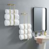Wall Mounted Metal Bathroom Towel Rack, Set of 2,