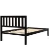 Wood Platform Bed with Headboard/Wood Slat Support,Twin