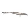 Solid Platform Bed Twin Size;  2 Twin Wood Bed Guest Bed Stackable Bed