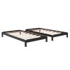 Solid Platform Bed Twin Size;  2 Twin Wood Bed Guest Bed Stackable Bed