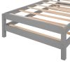 Solid Platform Bed Twin Size;  2 Twin Wood Bed Guest Bed Stackable Bed
