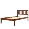 Wood Platform Bed with Headboard/Wood Slat Support,Twin