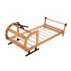 Twin Size Plane Shaped Platform Bed with Rotatable Propeller and Shelves