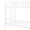Twin Over Twin Metal Bunk Bed; Divided into Two Beds