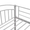 Twin Over Twin Metal Bunk Bed; Divided into Two Beds