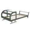 Twin Size Plane Shaped Platform Bed with Rotatable Propeller and Shelves