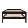 Solid Platform Bed Twin Size;  2 Twin Wood Bed Guest Bed Stackable Bed