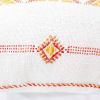 Moroccan Handwoven Cactus Silk Lumbar Pillow 14 x 36 Embroidered cushion