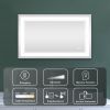 7 Size LED Bathroom Mirror Wall Mounted Vanity Mirror Anti-Fog Mirror Dimmable Lights with Touch Switch(Horizontal/Vertical)