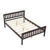 Full Size Wood Platform Bed with Headboard