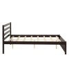 Full Size Wood Platform Bed Frame with Headboard