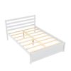 Full Size Wood Platform Bed Frame with Headboard