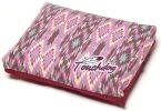Touchdog 70's Vintage-Tribal Throwback Diamond Patterned Ultra-Plush Rectangular-Boxed Dog Bed