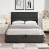 Upholstered Platform Bed with Underneath Storage; Full Size
