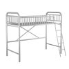 Twin Size Metal Loft Bed;  No Box Spring Needed