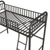 Twin Size Metal Loft Bed;  No Box Spring Needed