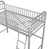 Twin Size Metal Loft Bed;  No Box Spring Needed