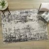 Grey Abstract Area Rug, 5' x 7'