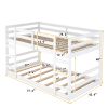 Twin Over Twin Bunk Bed with Ladder