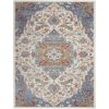 Elation Persian Ivory Grey 5'3" x 7'3" Area Rug,