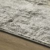 Grey Abstract Area Rug, 5' x 7'