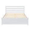 Full Size Wood Platform Bed Frame with Headboard