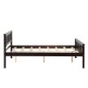 Full Size Wood Platform Bed with Headboard