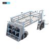 Twin Size Forklift Car-Shaped Loft Bed with Storage Shelves