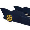 Twin Size Race Car-Shaped Platform Bed with Wheels
