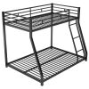 Metal Floor Bunk Bed, Twin over Full