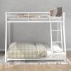 Metal Floor Bunk Bed, Twin over Full