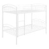 Twin Over Twin Metal Bunk Bed; Divided into Two Beds
