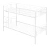 Twin Over Twin Metal Bunk Bed; Divided into Two Beds