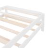 Solid Platform Bed Twin Size;  2 Twin Wood Bed Guest Bed Stackable Bed