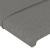 Headboard with Ears Dark Gray 40.6"x9.1"x30.7"/34.6" Fabric