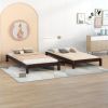 Solid Platform Bed Twin Size;  2 Twin Wood Bed Guest Bed Stackable Bed