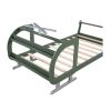 Twin Size Plane Shaped Platform Bed with Rotatable Propeller and Shelves