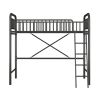 Twin Size Metal Loft Bed;  No Box Spring Needed