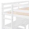Twin Size Wooden Loft Bed with Shelves, Desk and Writing Board