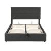 Upholstered Platform Bed with Underneath Storage; Full Size