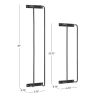 Wall Mounted Metal Bathroom Towel Rack, Set of 2,