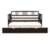 Twin Size Daybed Wood Bed with Twin Size Trundle