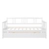 Twin Size Daybed Wood Bed with Twin Size Trundle