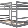 Twin Over Twin Bunk Bed with Ladder