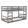 Twin Over Twin Bunk Bed with Ladder