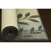 Traditional Leaf Block Multicolor Print Area Rug, 5' x 7'